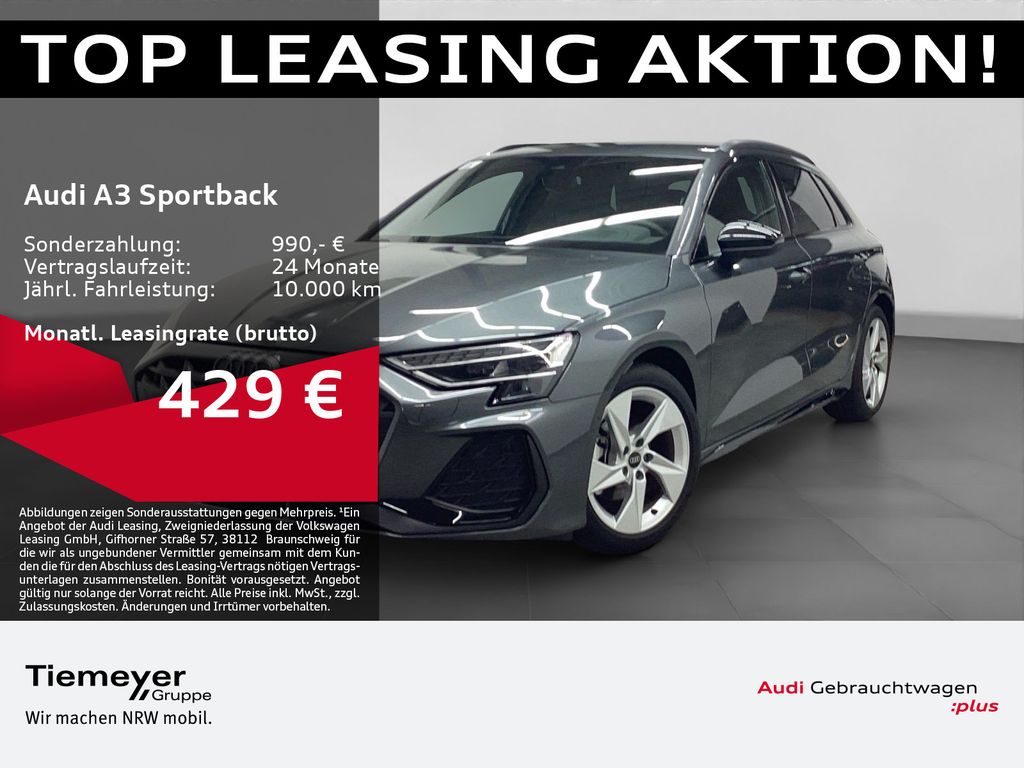 A3 Sportback 30 TFSI 2x S LINE LED SONOS HuD KAM