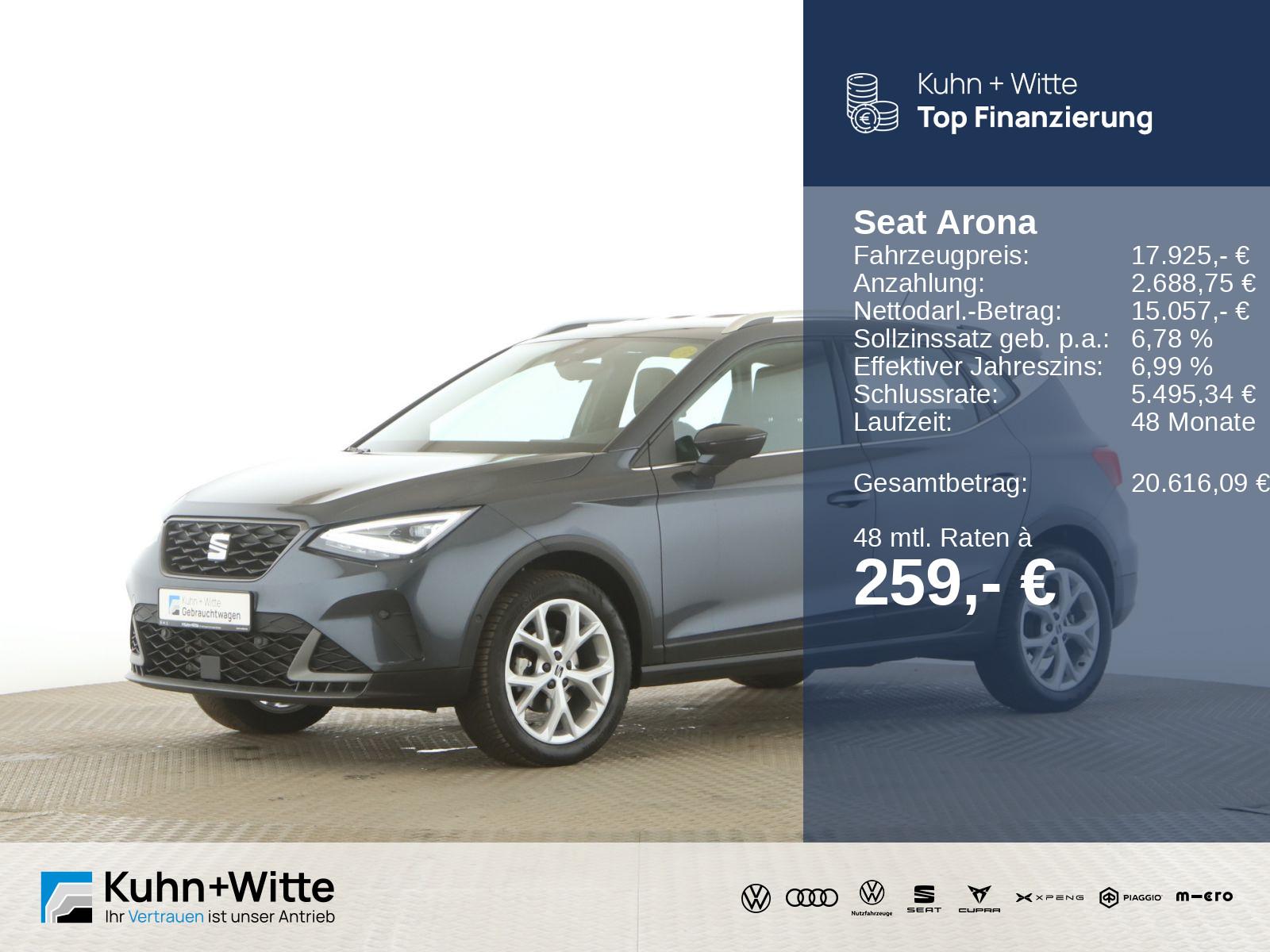 Seat Arona 1.0 TSI FR LED+RFK+SHZ+Navi+AppleCar