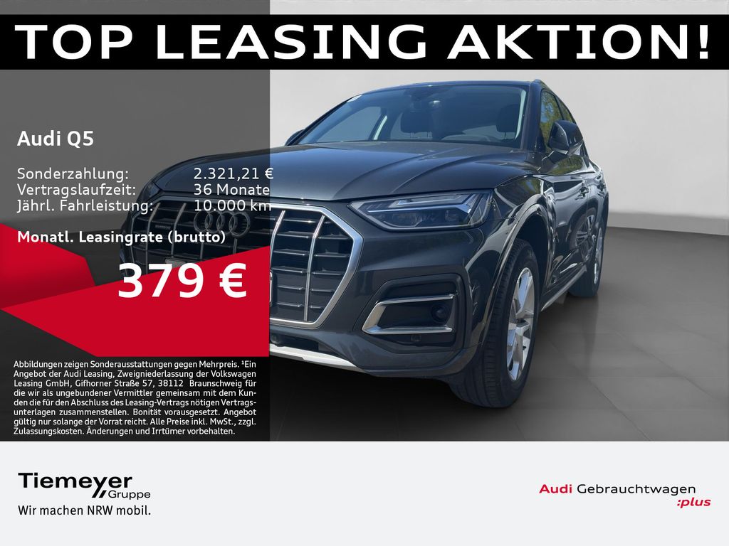 Abbildung Leasingangebot Audi Q5 50 TFSIe Q ADVANCED LED NAVI+ LM18 VIRTUAL