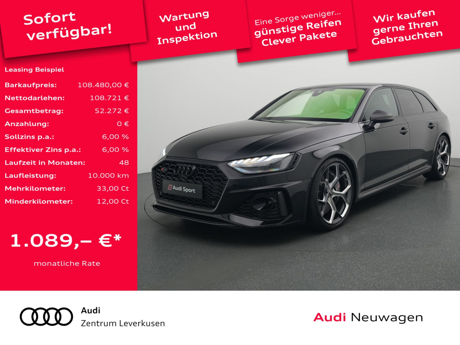 Audi RS 4 Avant edition 25 years B&O CARBON RAUTE HUD