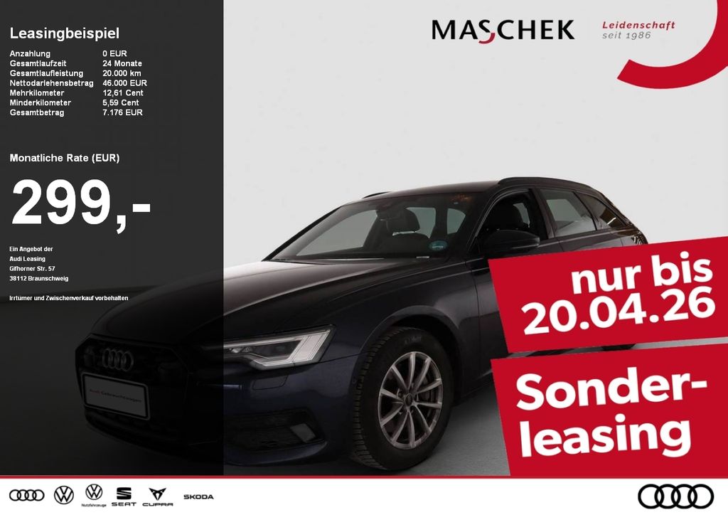 Audi A6 Avant advanced 45 TFSI bis 12.04.! AHK Black