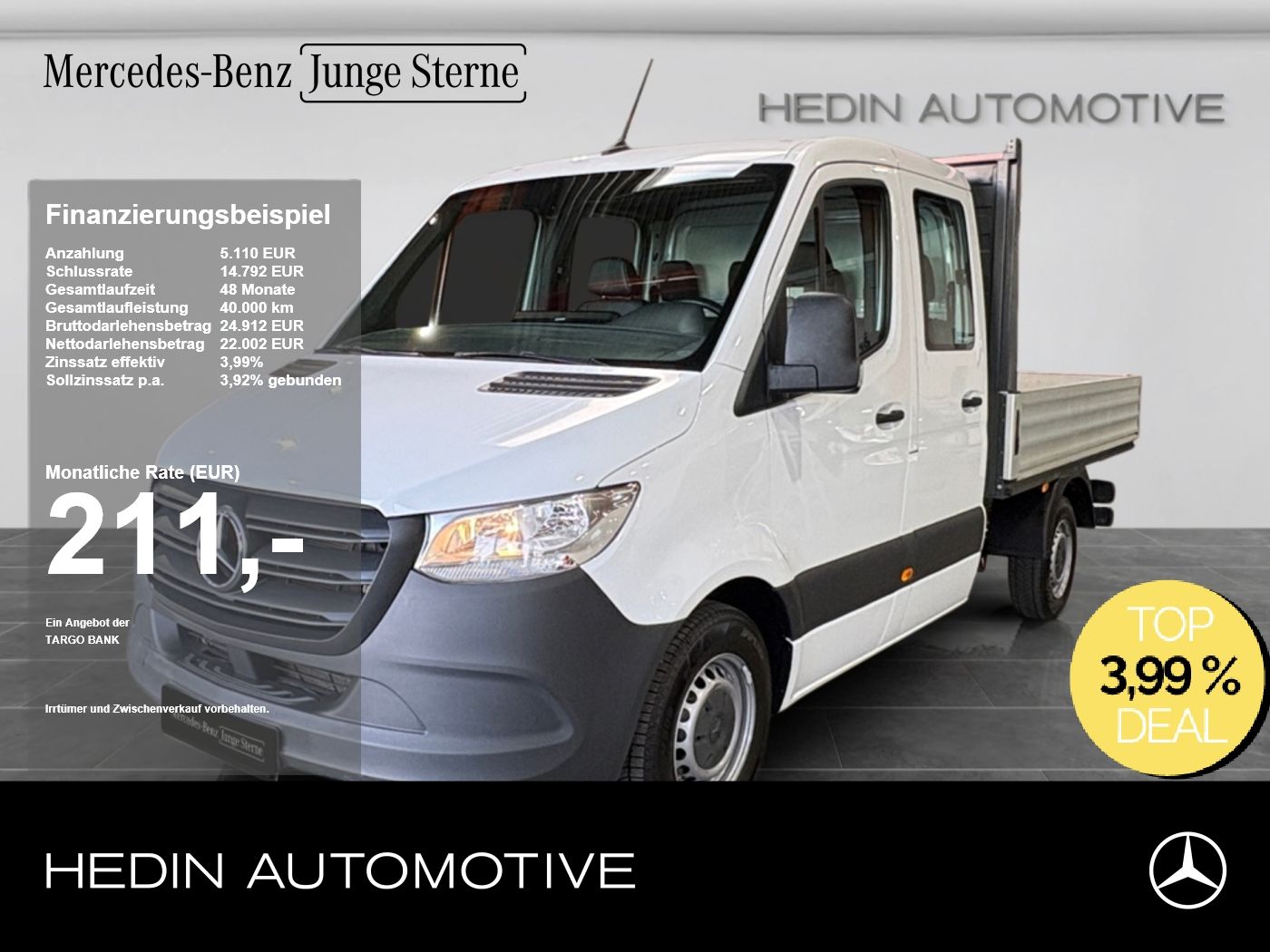 Mercedes-Benz Sprinter 215 CDI Pritsche AHK KLIMA DAB