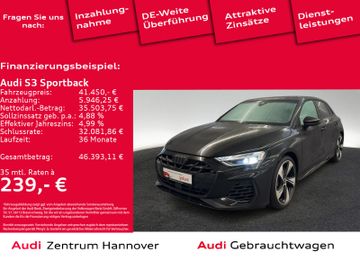 Audi Leasingangebot: Audi S3 Sportback 2.0 TFSI Kamera LED Navi virtual cO
