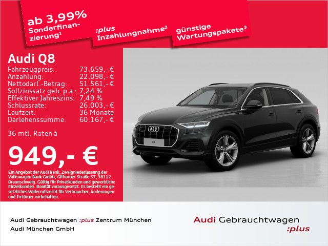 Audi Q8 45 TDI qu. tiptr. Pano/Virtual+/Leder/Kamera/