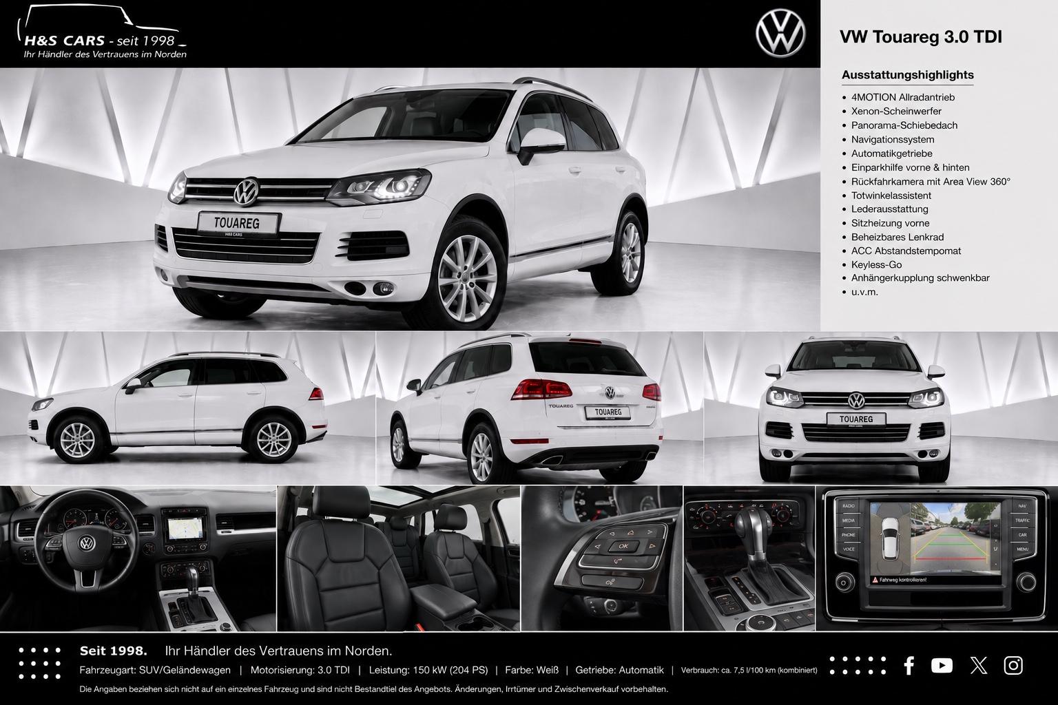 Volkswagen Touareg 3.0 TDI Terrain PANO LEDER AHK KAM TOTW