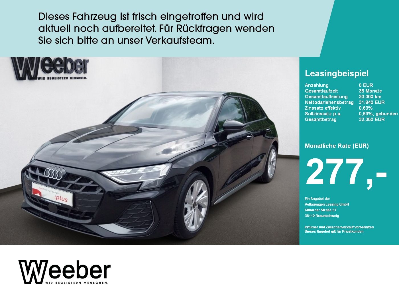 Audi A3 Sportback S line *APP CONNECT*LED*NAVI*KAMERA