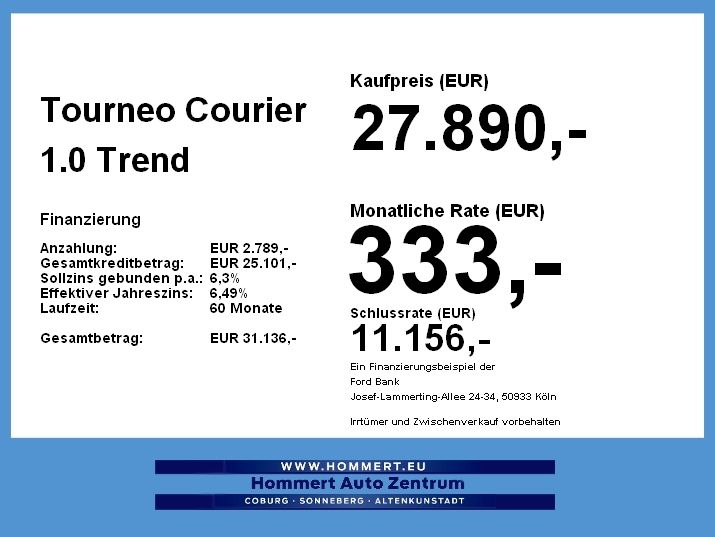 Ford Tourneo Courier 1.0 Trend *NAVI*AUTOMATIK*