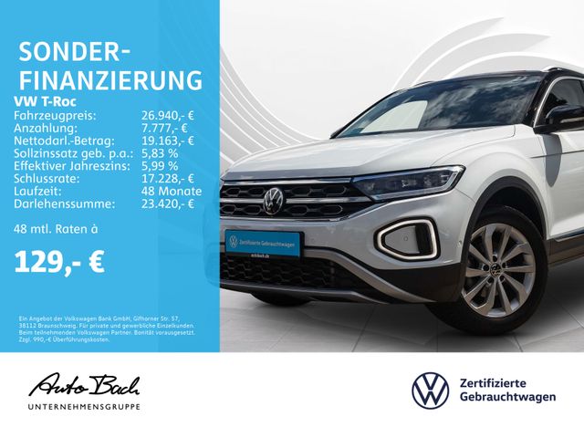 Volkswagen T-Roc 1.5 TSI DSG Style, Navi, LED, AHK, Digital