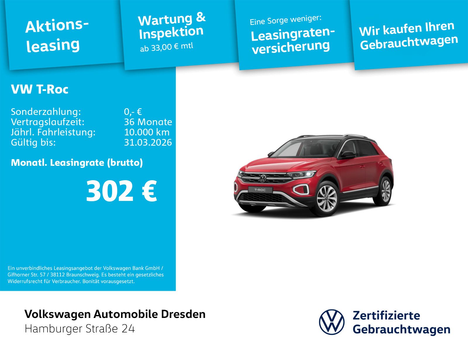 Volkswagen T-ROC Style 2.0 TDI TRAVEL KAMERA ALLWETTER LRH