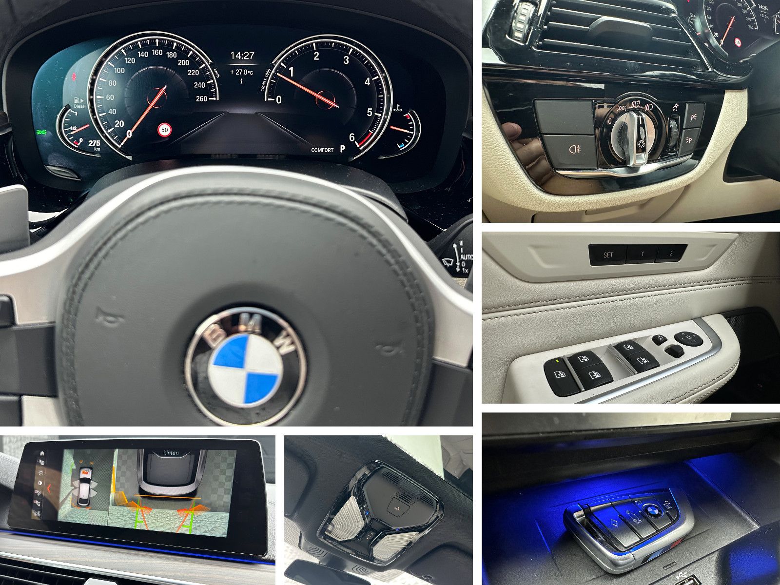 Fahrzeugabbildung BMW 630d GT XDR/M-PAKET/KEYL/AK-L/360°/PANO/HUD/H&K