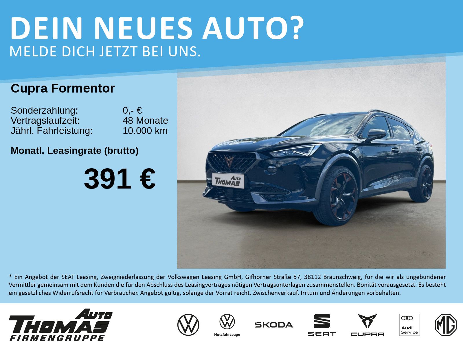 Cupra Formentor 2.0TSI DSG 190PS BeatsAudio 19 Zoll
