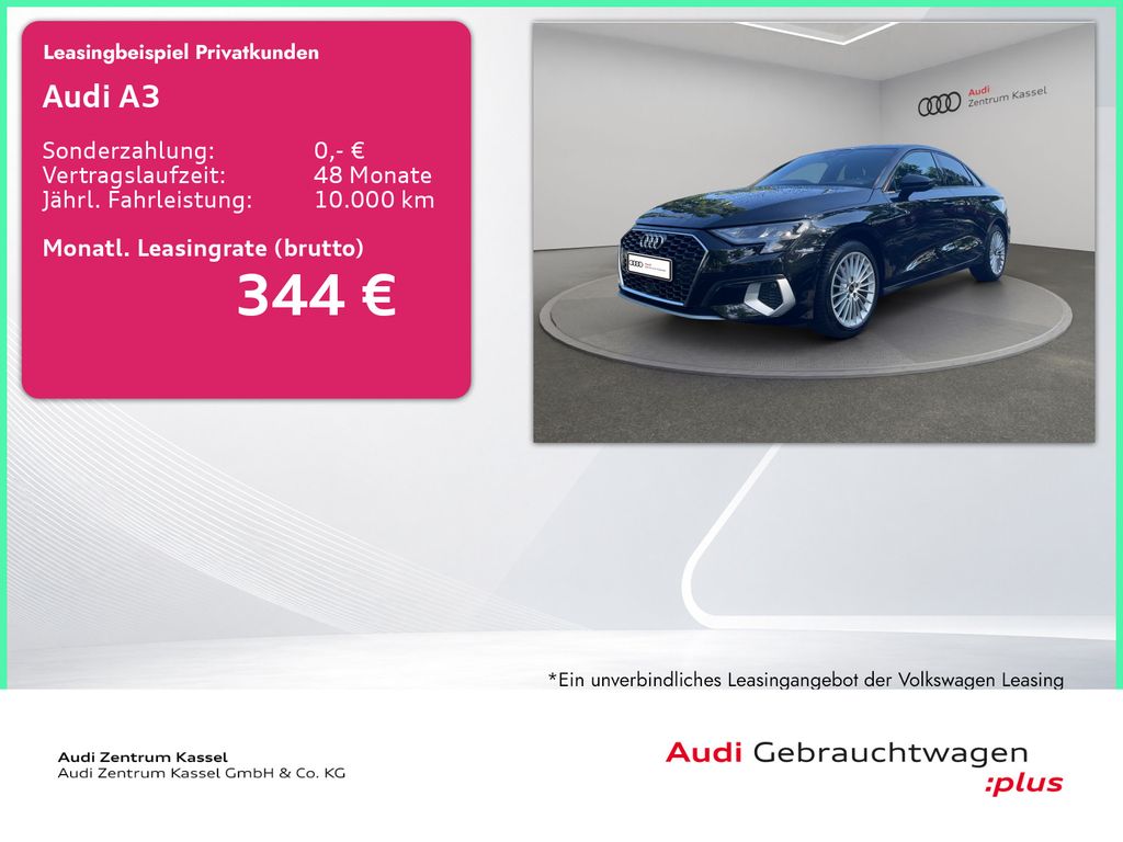 A3 Lim. 30 TFSI LED Kamera Carplay Sitzheizung