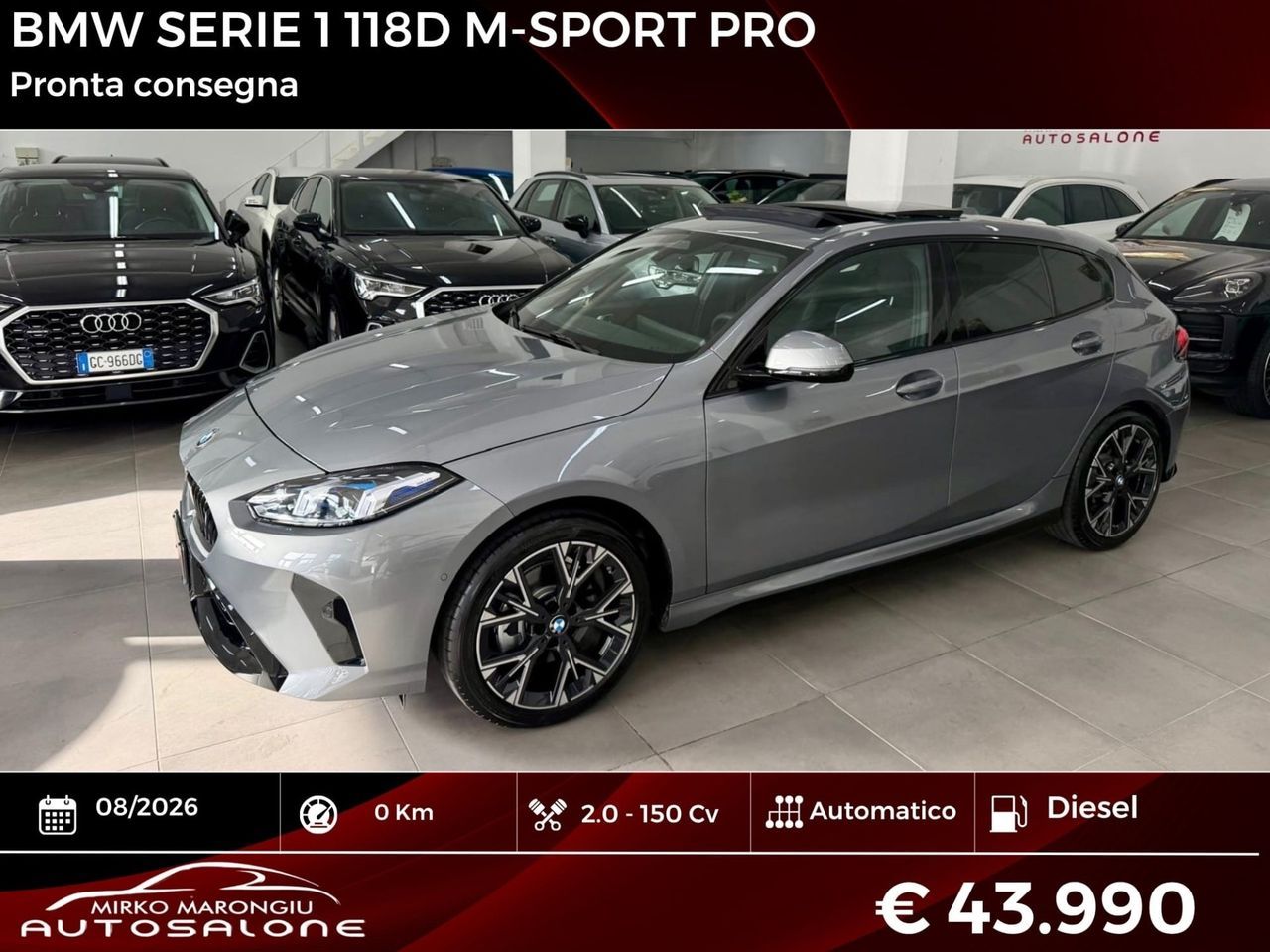 Other Bmw SERIE 1 118d MSport Pro FINANZIABILE