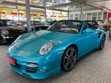 Porsche 997 Turbo Cabrio PDK-- Sonderfarbe --orig. 48tkm - blaue Porsche 997