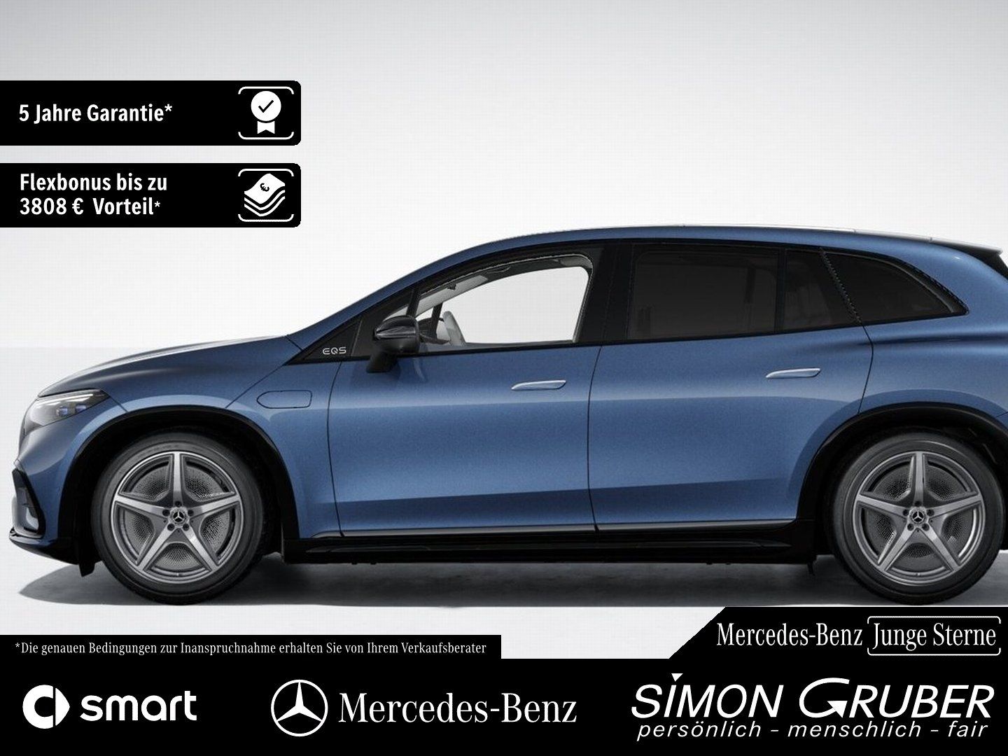 Fahrzeugabbildung Mercedes-Benz EQS 580 4M SUV AMG Night Business Class 7Sitzer