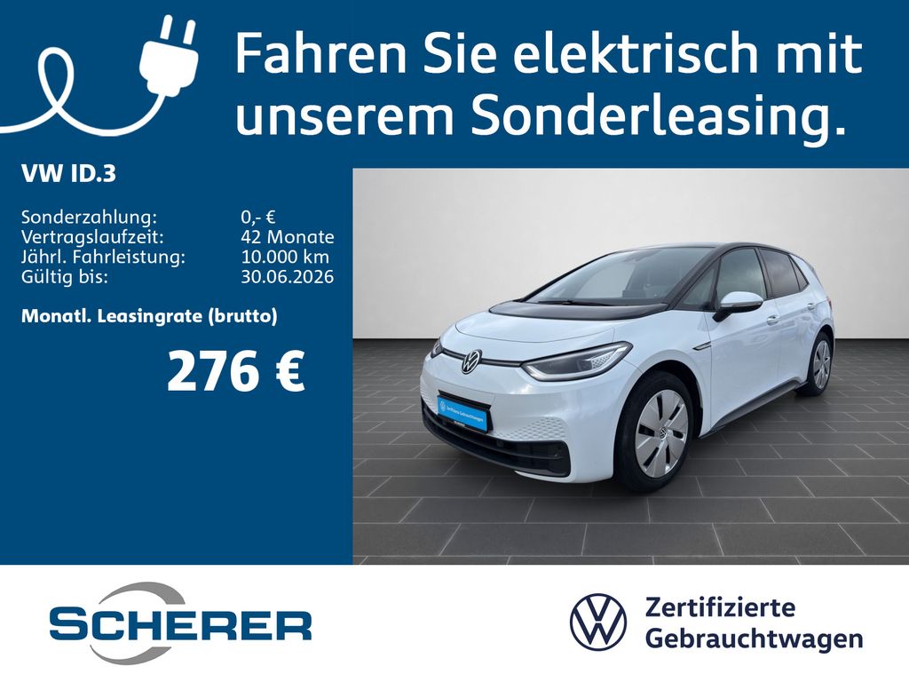Volkswagen ID.3 Pro Perf. 58kWh IQ.LIGHT WäPu RFK ACC