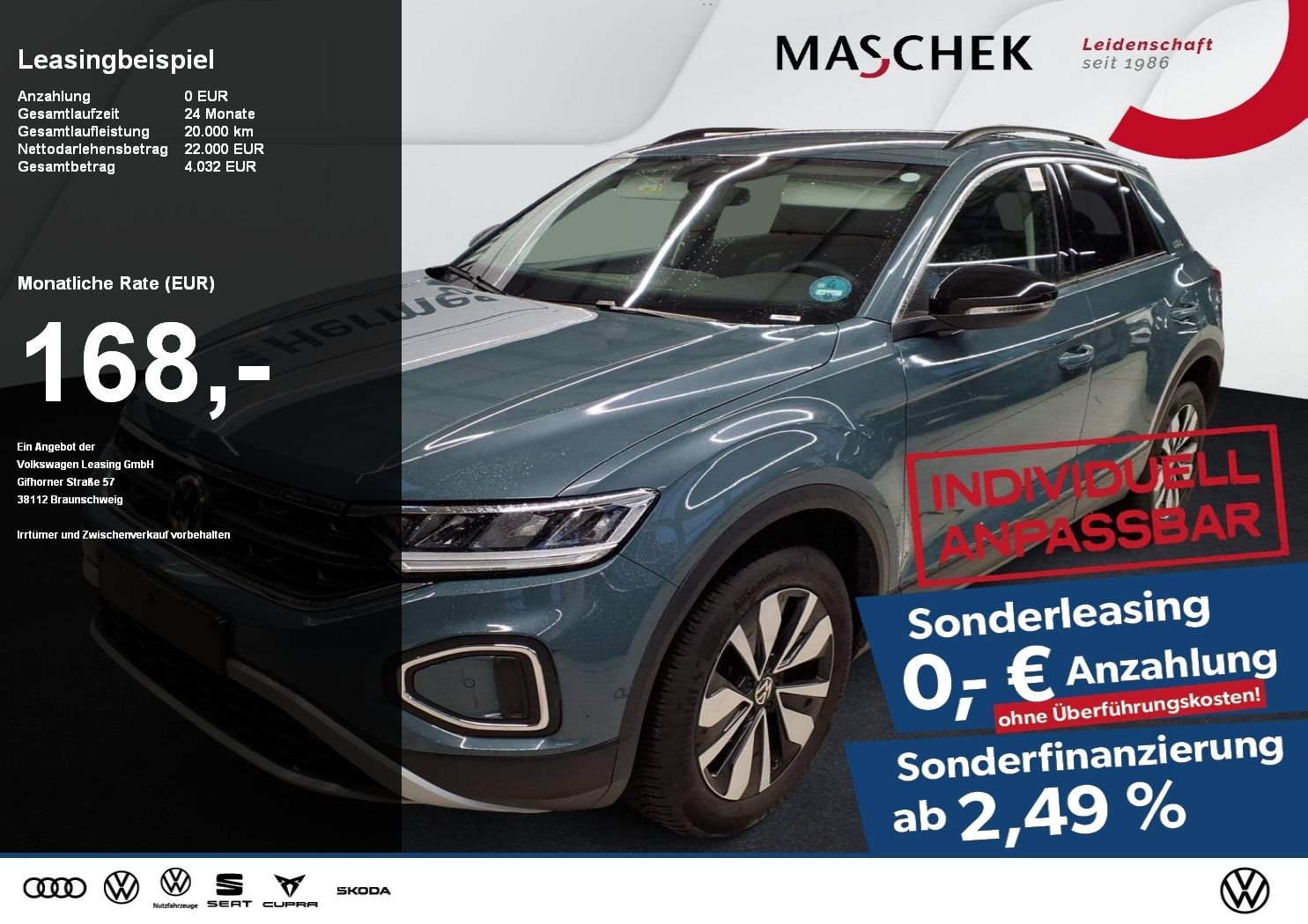 Volkswagen T-ROC GOAL 1.0 TSI Navi Sitzh. Ambiente ACC Mirr