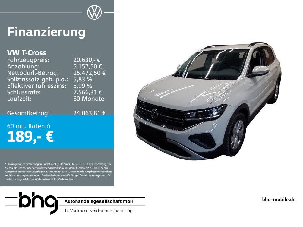 Volkswagen T-Cross Life 1,0 TSI OPF 6-Gang *LED*NAVI*KLIMA*