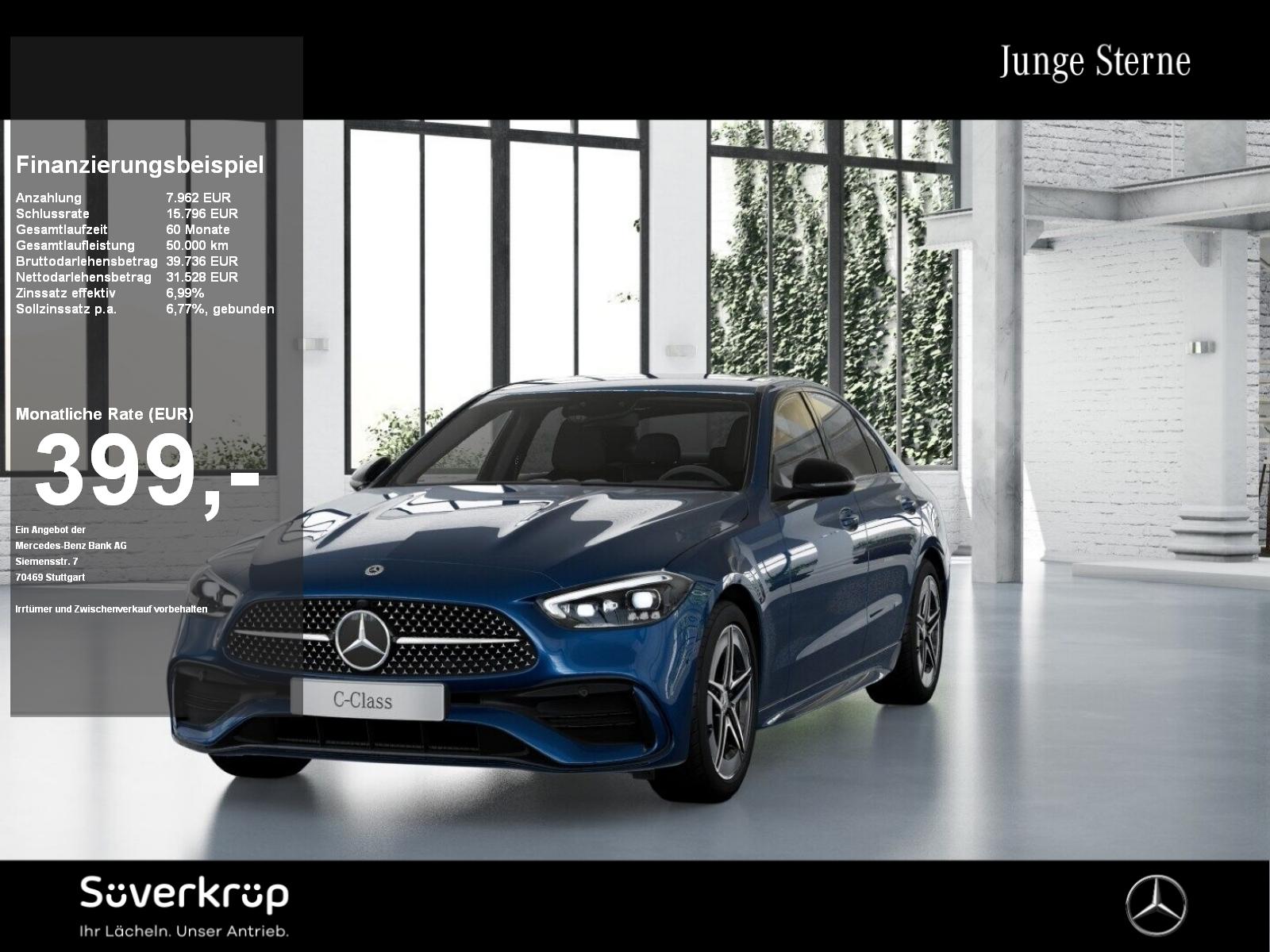 Mercedes-Benz C 300 d AMG NIGHT DISTR KAMERA SPUR PDC SHZ