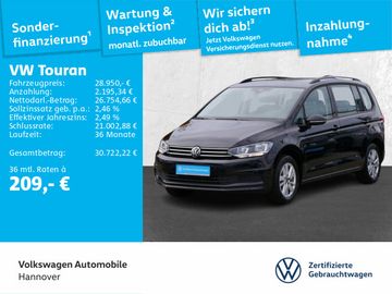 Volkswagen Leasingangebot: Volkswagen Touran 1.5 TSI Comfortline Navi ACC DigCockpit 7