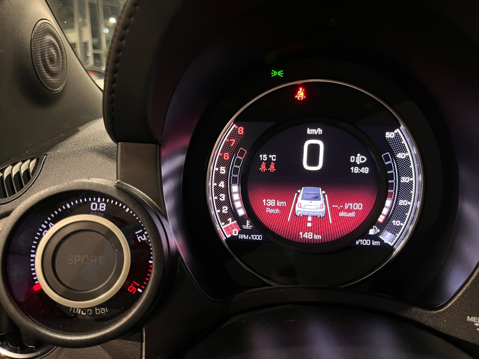 Fahrzeugabbildung Abarth 595C -BLAU MATT- LED  CARPLAY DAB ALU
