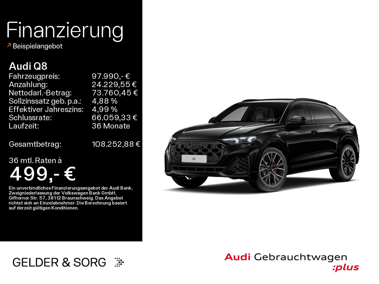 Audi Q8 SUV TFSIe qu. S line 77km/WLTP*Air*HuD*B&O*