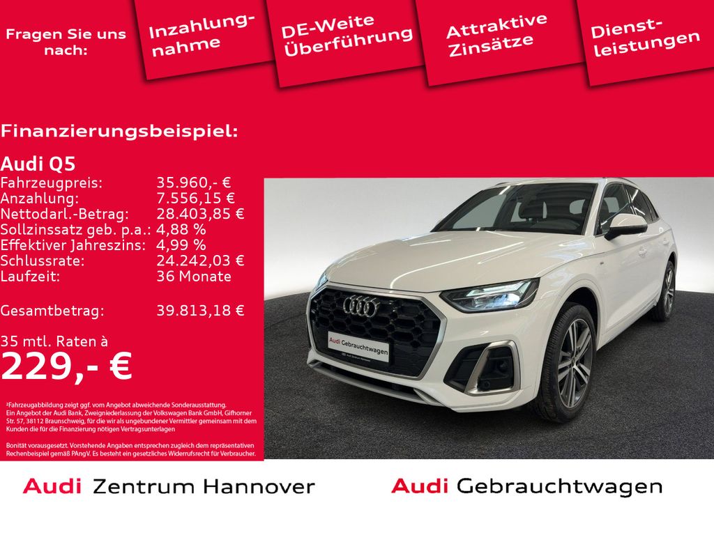 Q5 S line 40 TDI quattro LED Navi Teilleder Spor