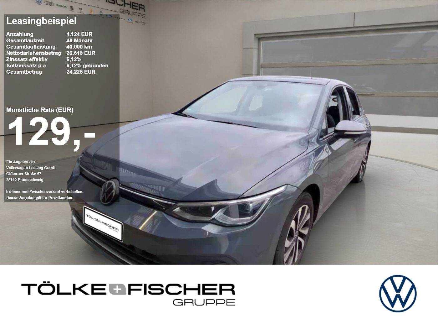 Volkswagen Golf VIII 2.0 TDI Active IQLight ACC AHK AUT HUD