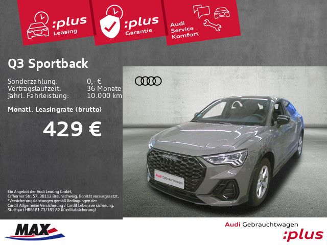 Audi Q3 Sportback 40 TFSI QUAT S LINE MATRIX+PANO+AHK