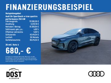 Audi Q4 Sportback e-tron quattro performance 250 kW