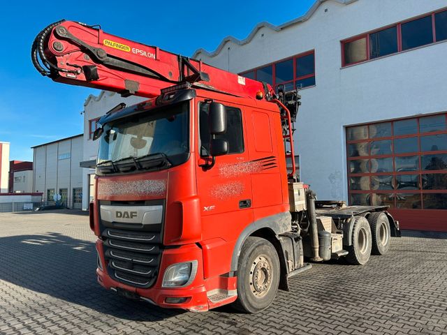 DAF XF 530 Langholz, Doll, Kran Epsilon 20m