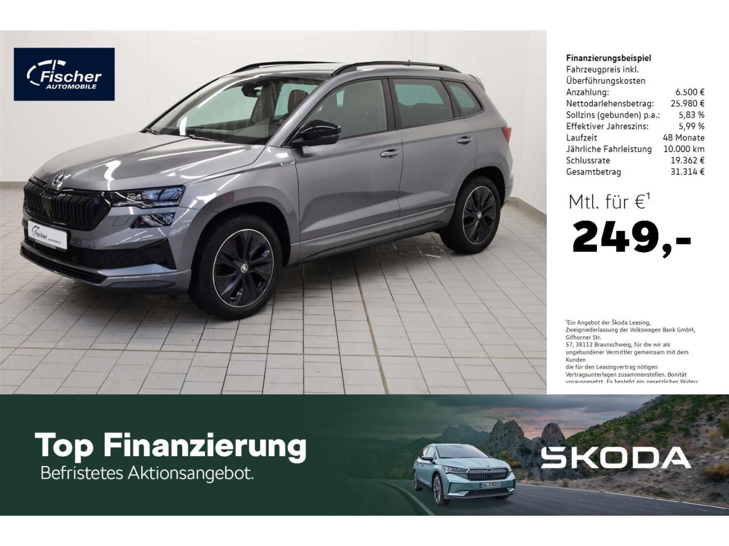 Skoda Karoq 2.0 TSI Sportline 4×4 DSG AHK/Pano/Matrix