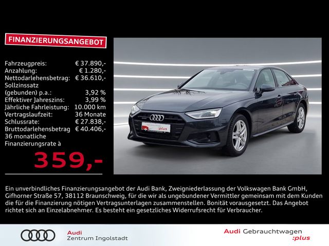 Audi A4 Limousine 40 TFSI qu NAVI Kamera 18" Advanced