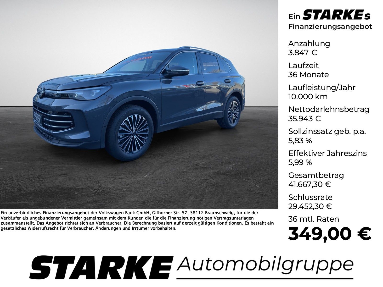 Volkswagen Tiguan 2.0 TDI DSG Elegance AHK AHK Navi LED Ka