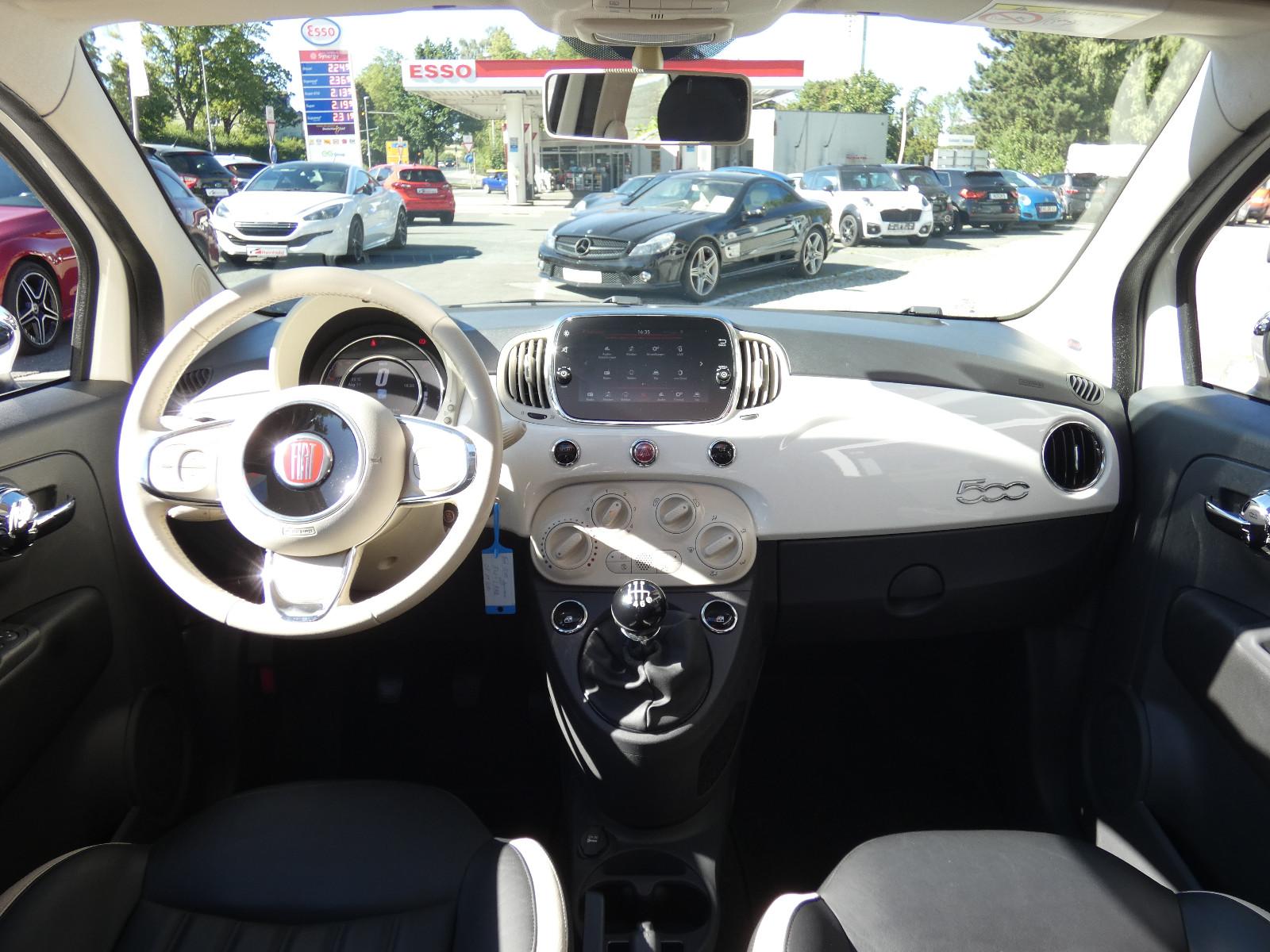 Fiat 500 Anniversario Glas-Schiebedach LED NAVI PDC
