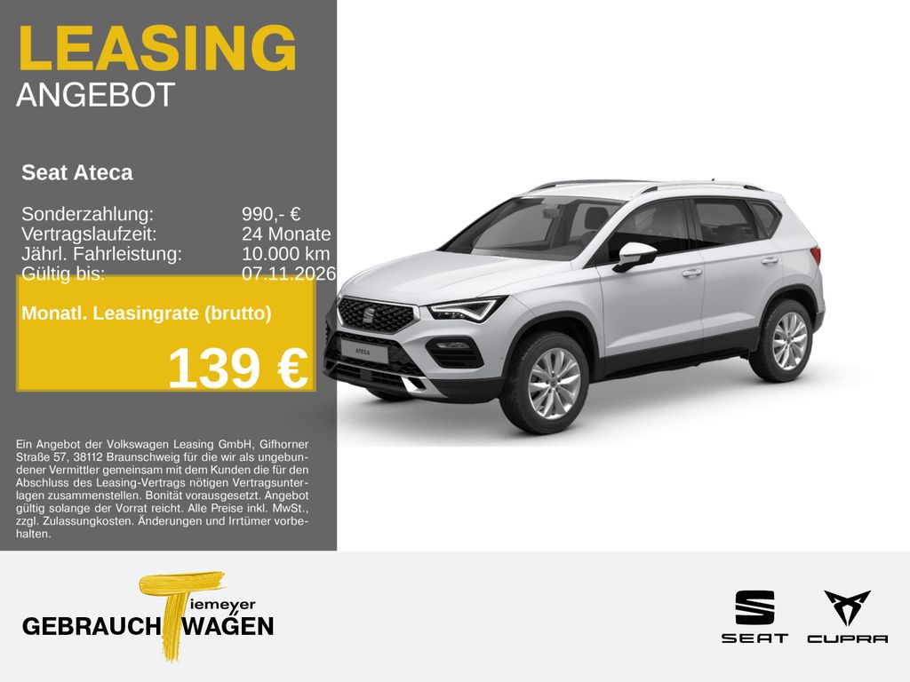 Seat Ateca 1.5 TSI DSG STYLE SIDE-ASSIST NAVI+ eKLAPP