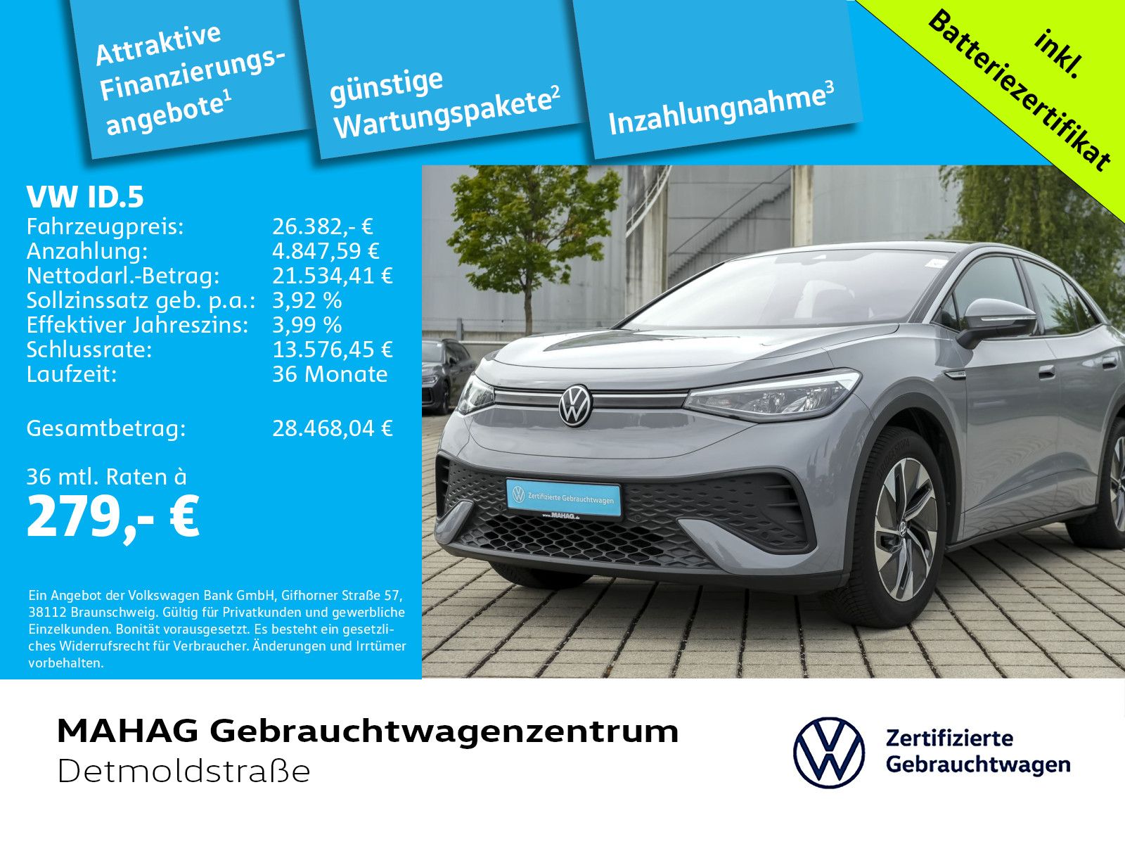 Volkswagen ID.5 Pro 128kW LED Navi ParkPilot CCS App foto 2