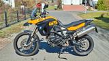 BMW F800GS, Schwarz/gelb, m. WERKSTIEFERLEGUNG,  - W800