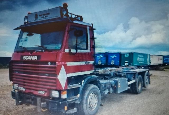 Scania 113/360 6x2 EX KRAN/Seil-Abroll KIPPER