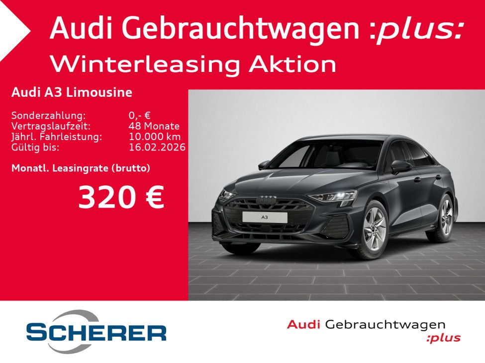 A3 Limousine S line 35 TFSI S tronic NAVI AHK EP