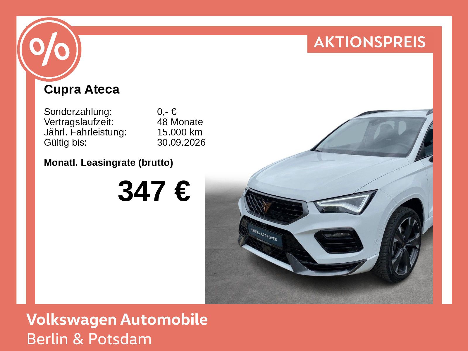 Cupra Ateca 2.0 TSI DSG 4Drive Navi LED SHZ ACC PDC