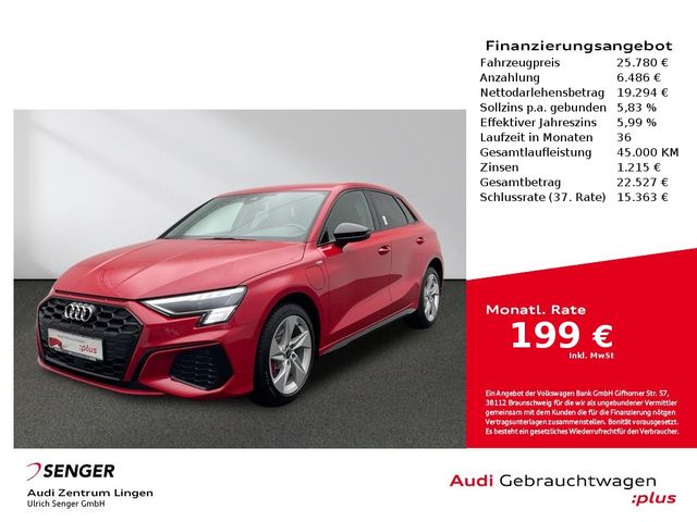 Audi A3 Sportback 45 TFSIe S line S tronic MMI Matrix