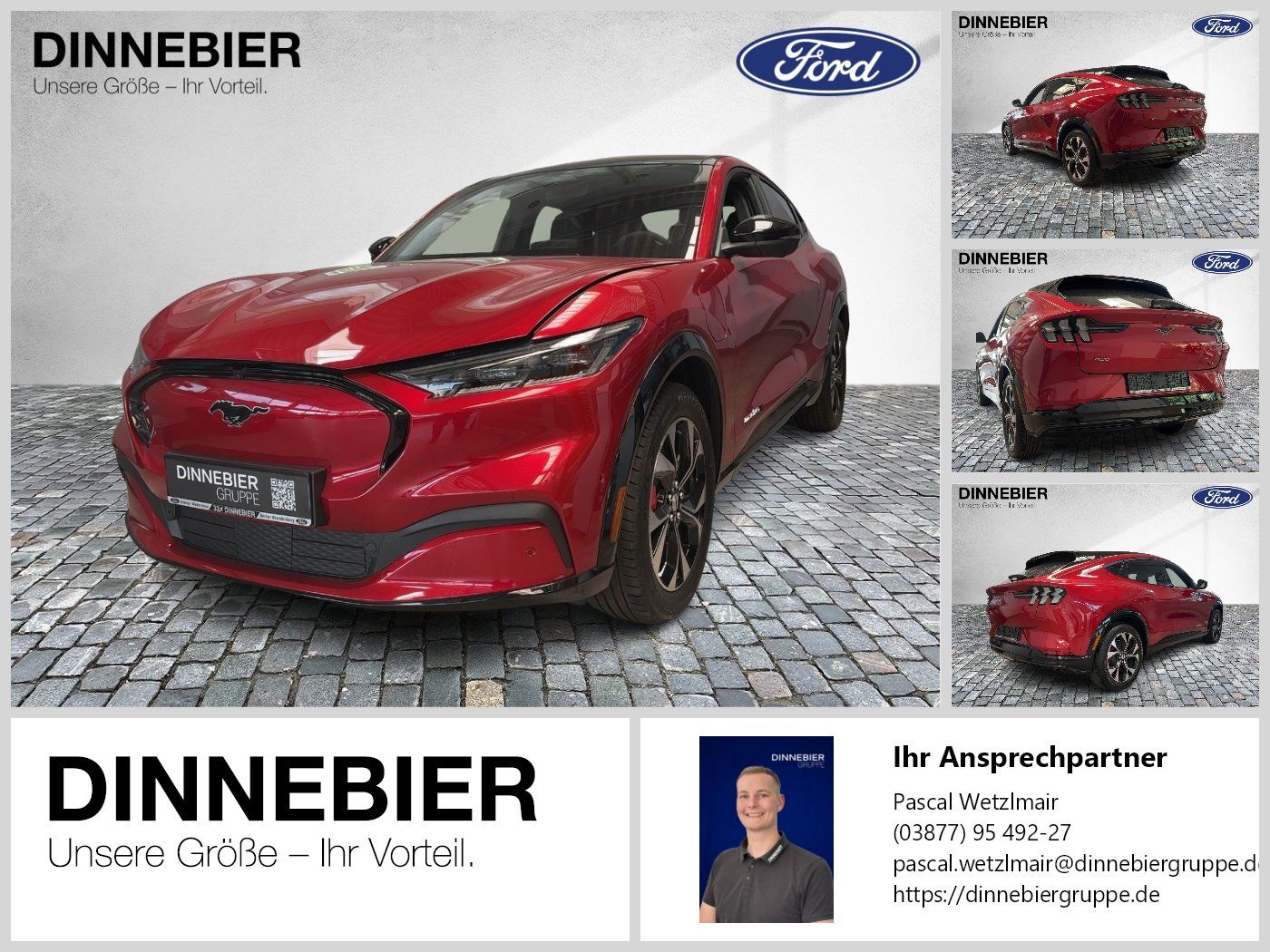 Ford MUSTANG MACH-E Premium AWD+360°+Glasdach+LED