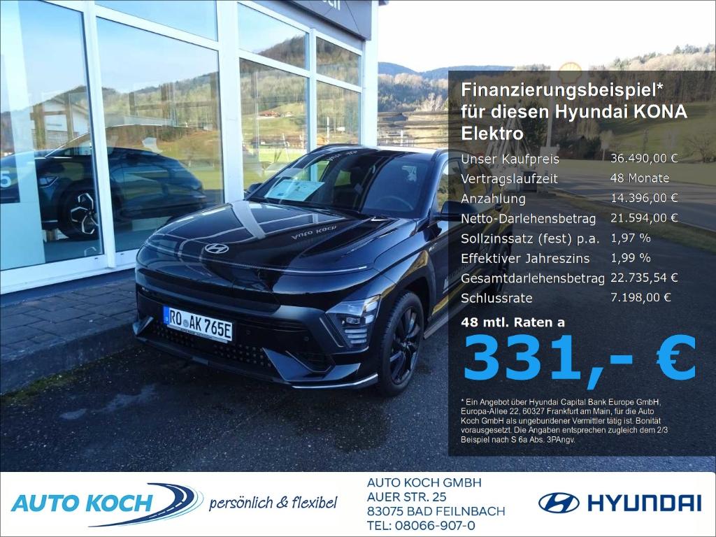 Hyundai KONA Elektro 65,4 kWh, N Line 2WD, Navi Digitale
