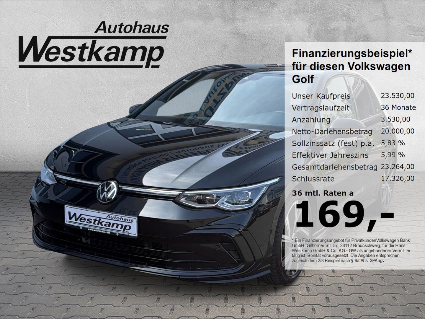 Volkswagen Golf R-Line 1,5 eTSI DSG IQ-Light 18''Alu Komfor