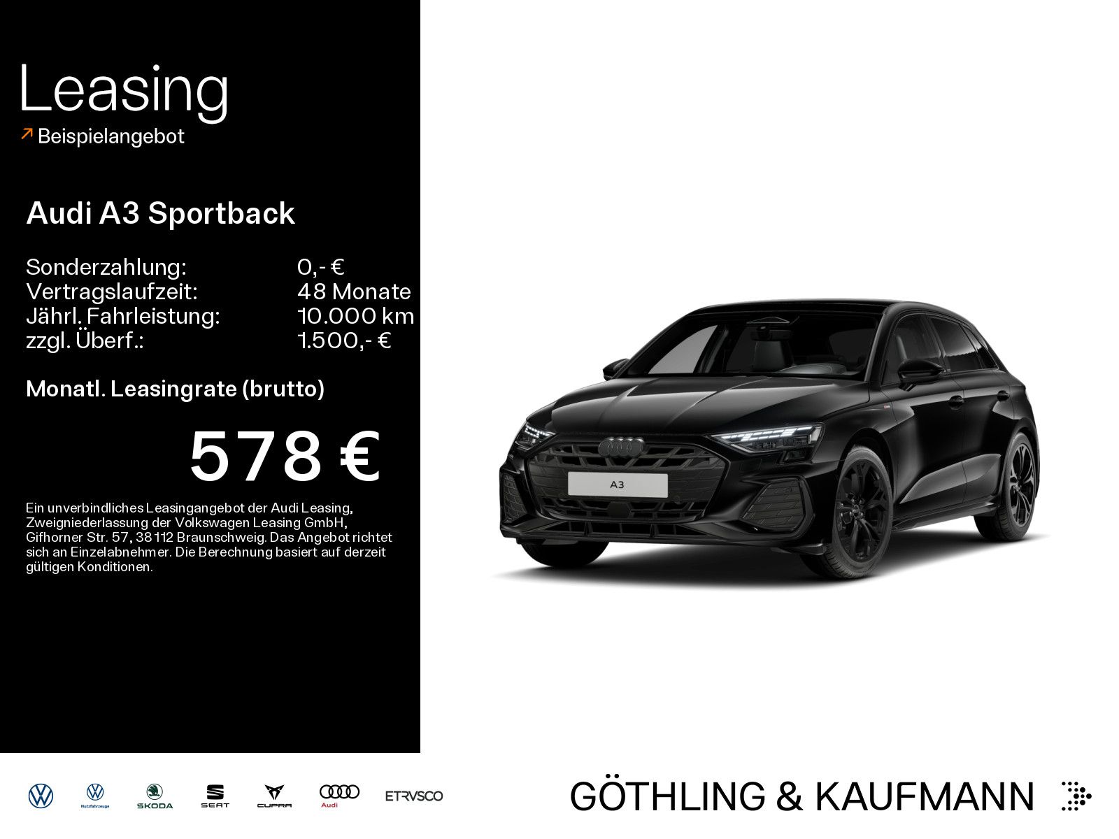 Audi A3 Sportback S line TFSI quattro 15 0 kW S troni
