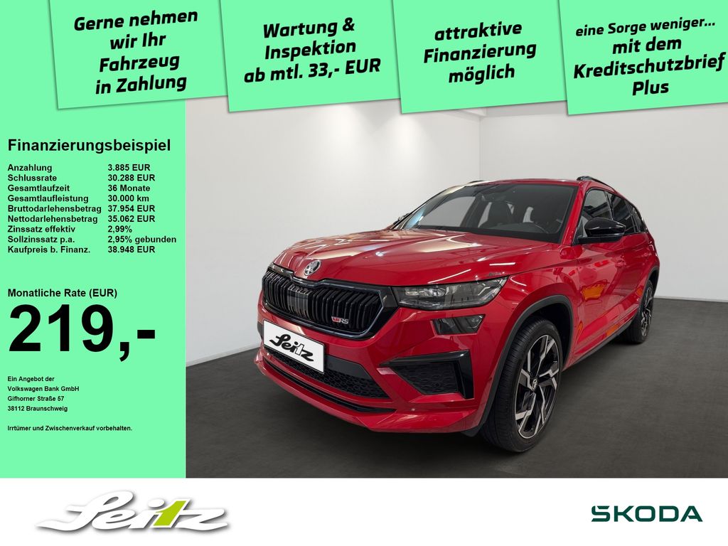 Skoda Kodiaq 2.0 TSI 4x4 RS *AHK*PANO*STANDH*MATRIX*