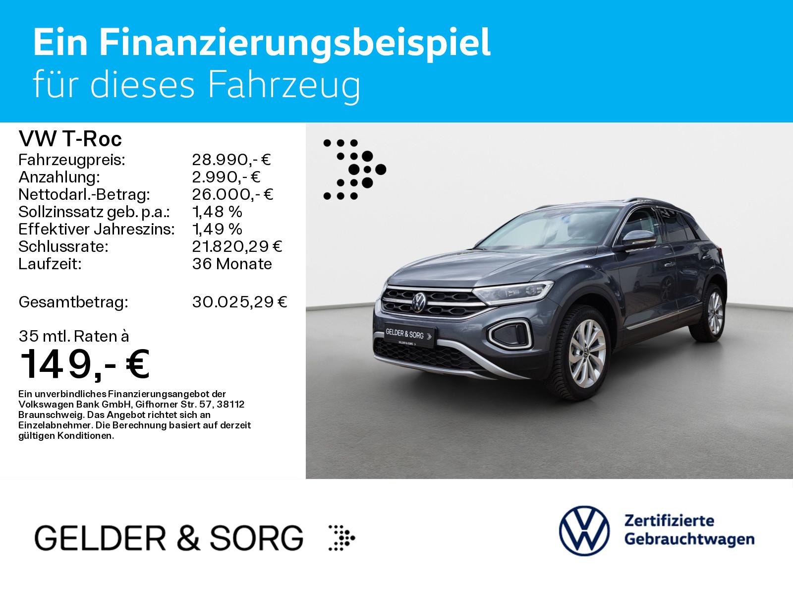 Volkswagen T-Roc 2.0 TDI Style Panorama*RFK*Navi*ACC*Digita