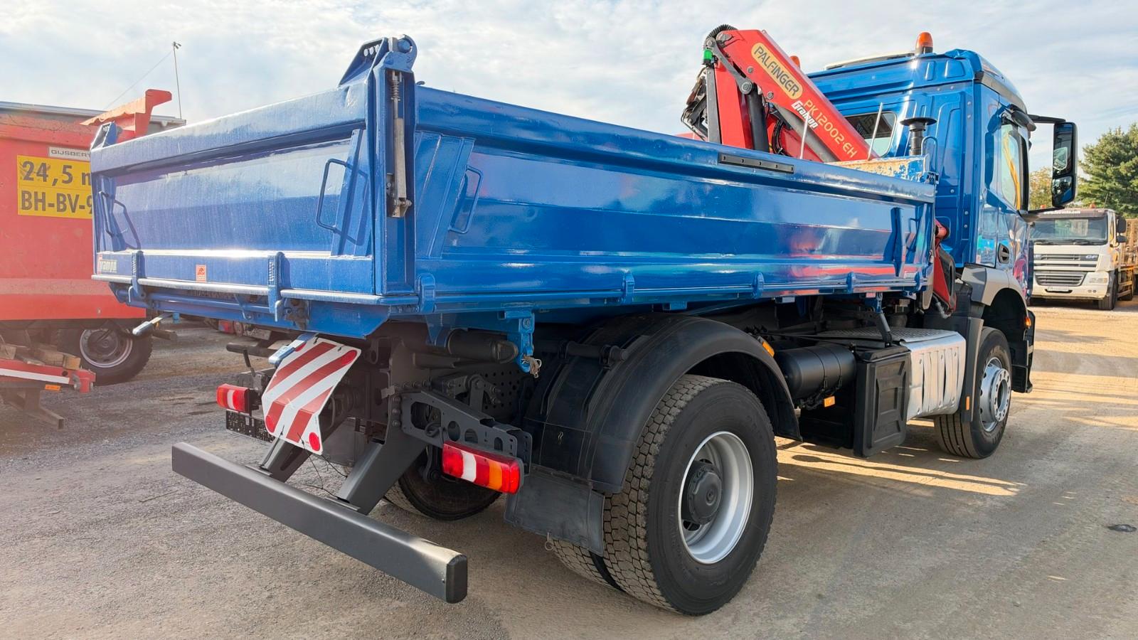 Mercedes-Benz AROCS 1830 4X2 meiller tipper - crane PK12002
