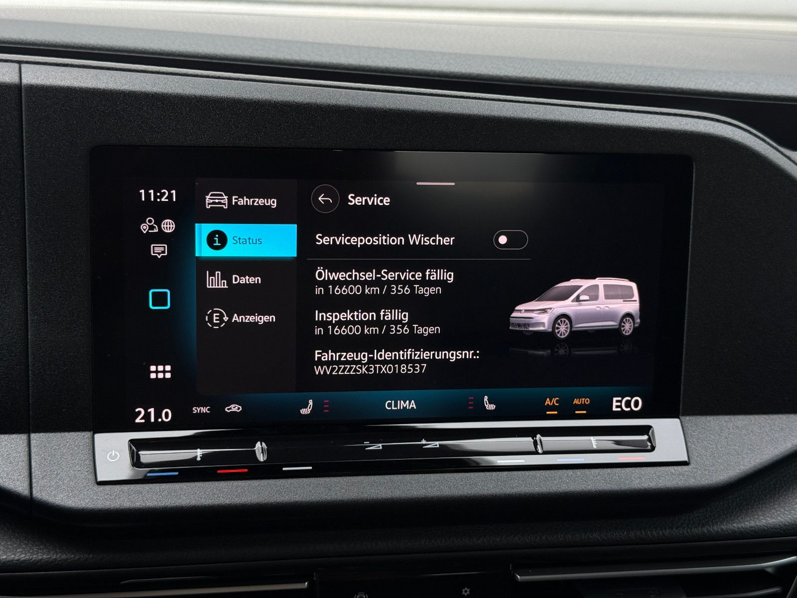 Fahrzeugabbildung Volkswagen Caddy Life "Energy" TSI eHybrid ACC Navi Kamera